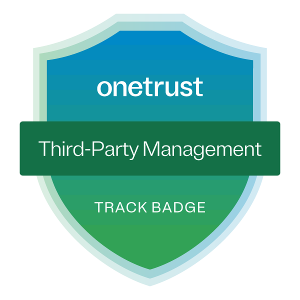 OneTrust Third-Party Risk Management Track Badge